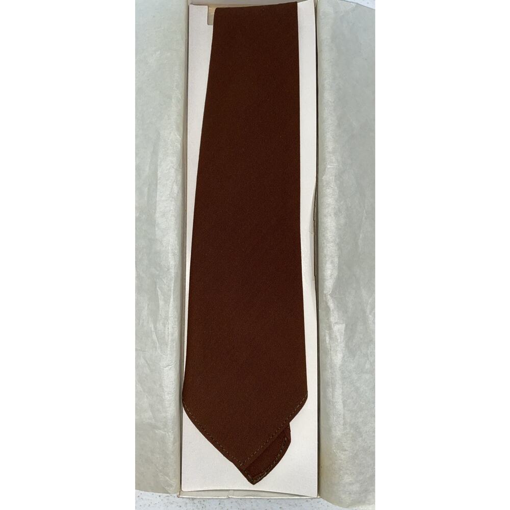 Vintage 1950's Boy Scouts of America Official Explorer Brown Necktie in Box BSA